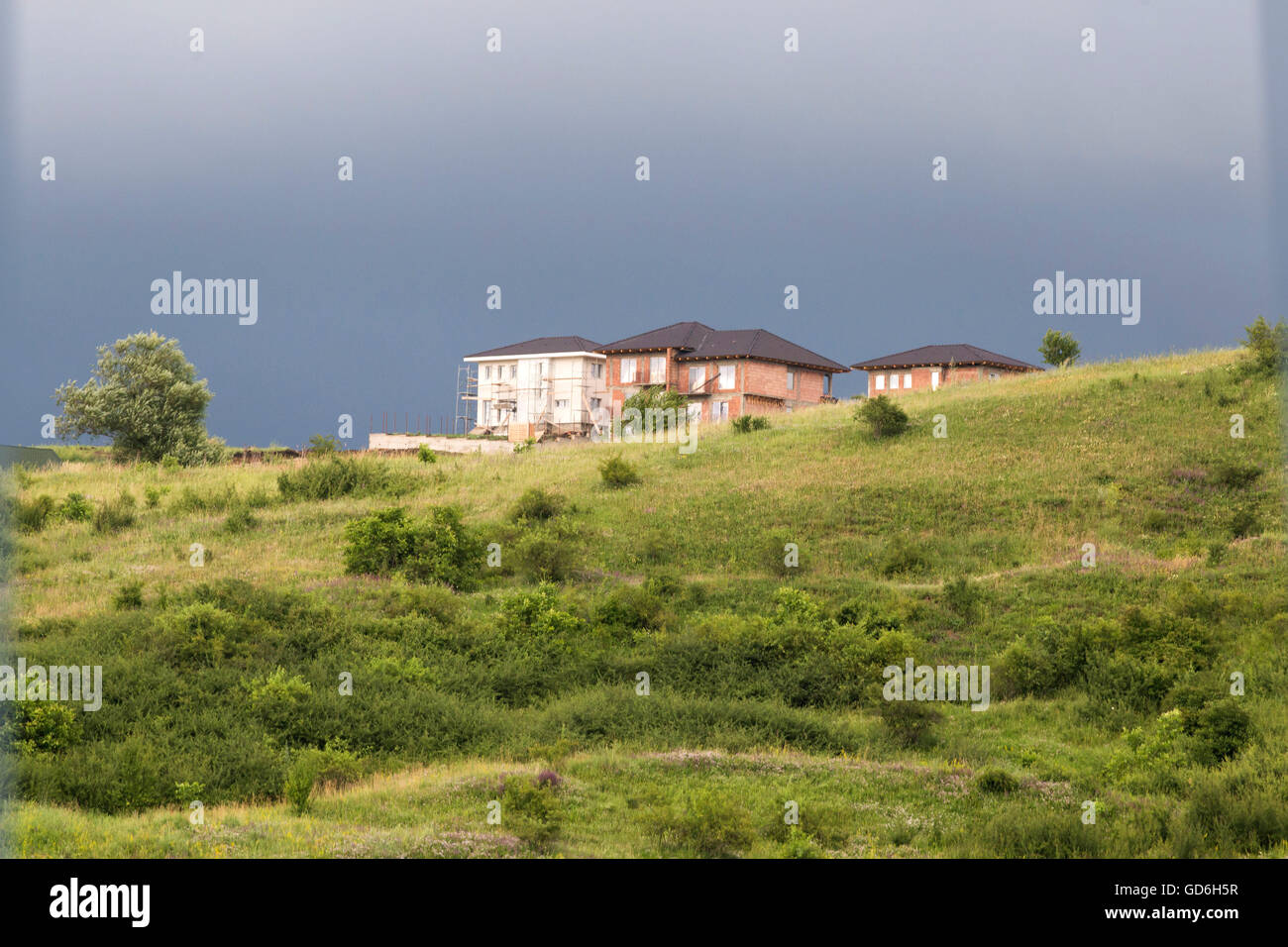 nuove case Foto Stock