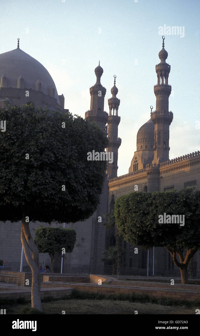 Il sultano Hassan moschea nel centro storico del Cairo, capitale dell Egitto in nord africa Foto Stock