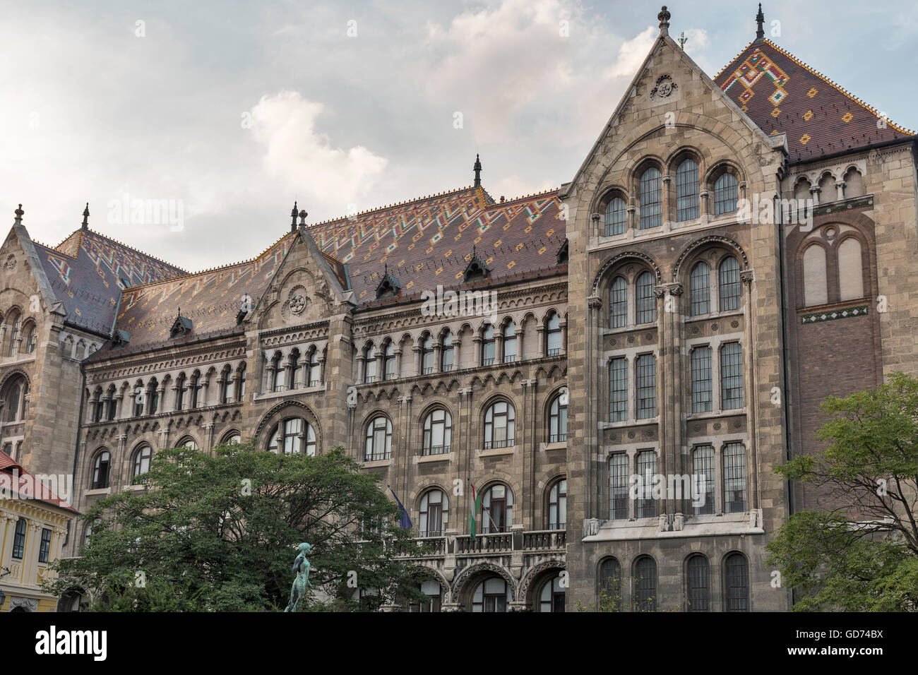 Archivio nazionale di Ungheria edificio, Budapest Foto Stock