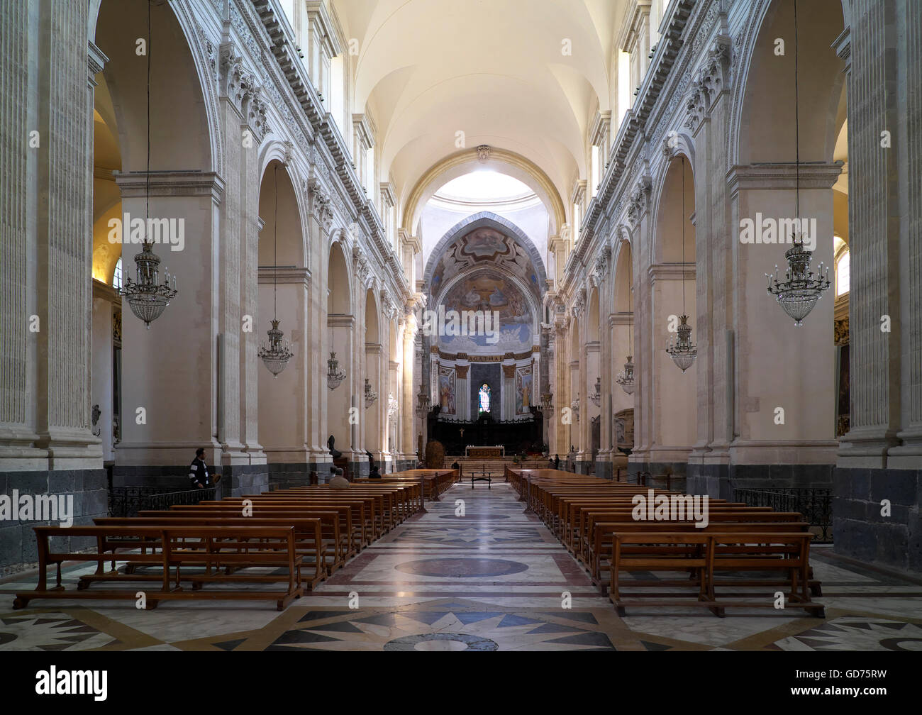 Interno, Duomo di Catania e Cattedrale di Sant'Agata, Catania, provincia di Catania, Sicilia, Italia Foto Stock