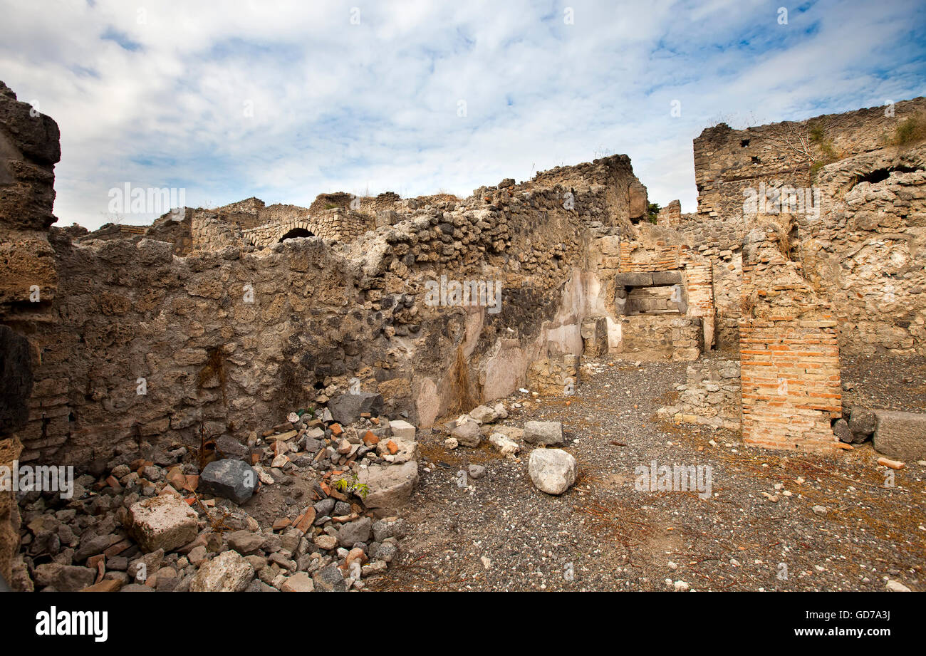 L'Italia. Rovine di Pompei. Foto Stock