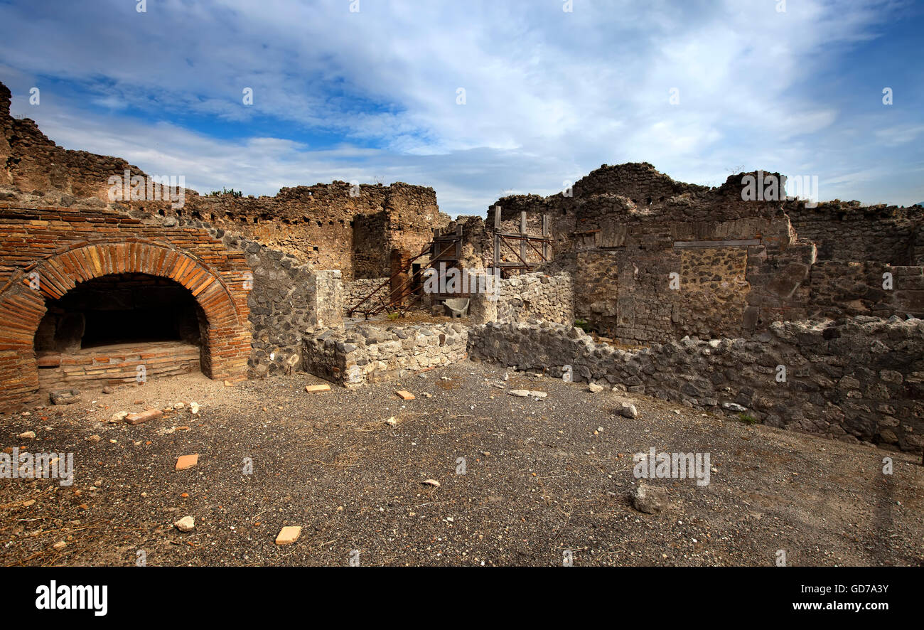 L'Italia. Rovine di Pompei. Foto Stock