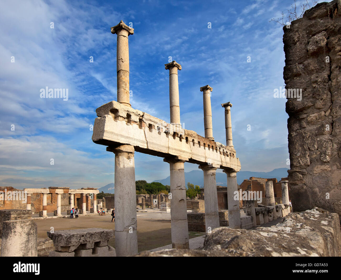 L'Italia. Rovine di Pompei. Foto Stock