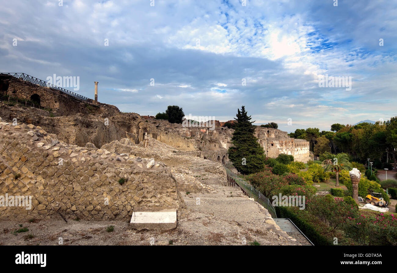 L'Italia. Rovine di Pompei. Foto Stock