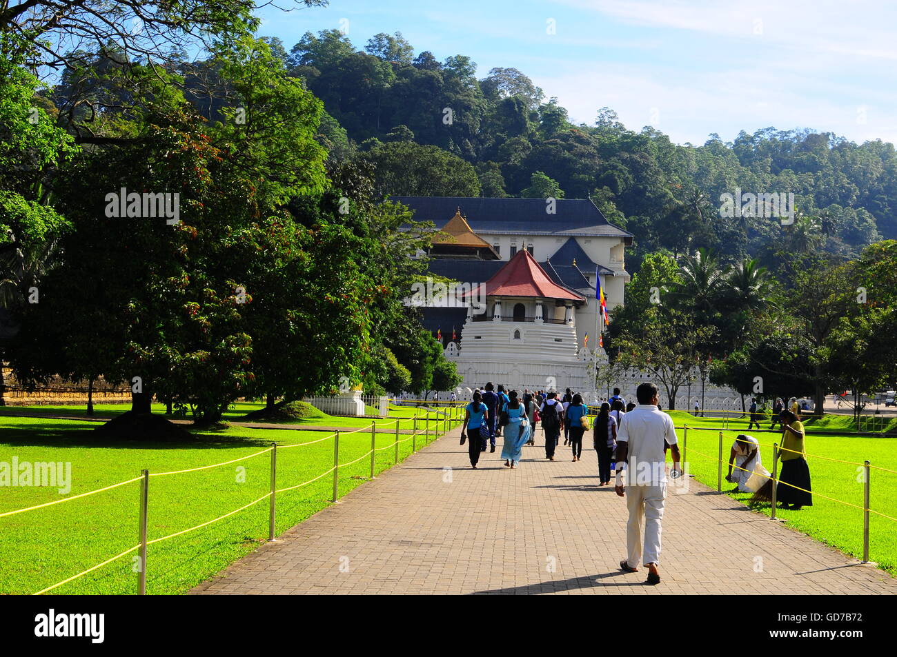 Tempio del dente, Kandy, Sri Lanka, Asia Foto Stock