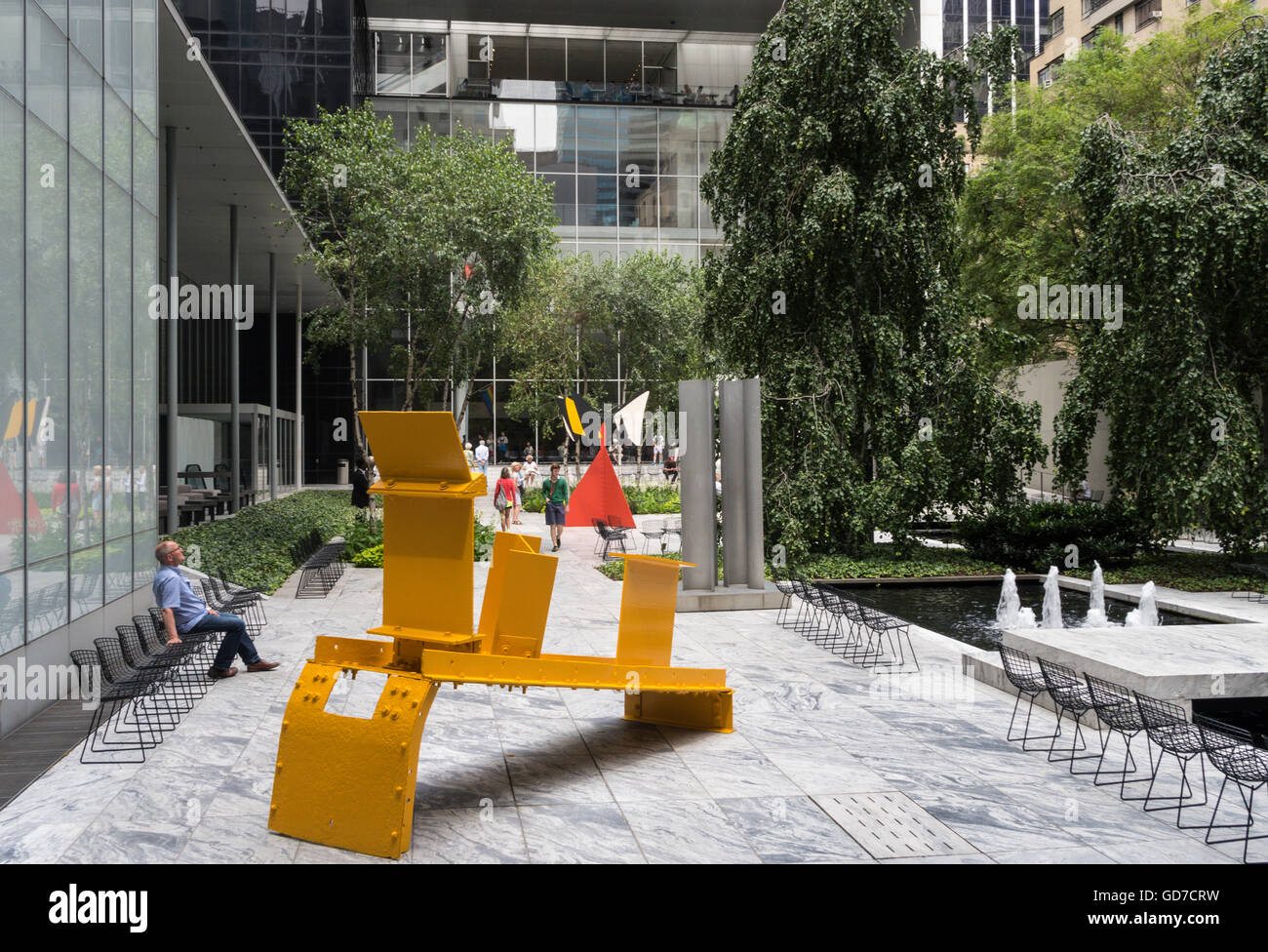 Museo di Arte Moderna di Abby Aldrich Rockefeller Sculpture Garden, NYC Foto Stock