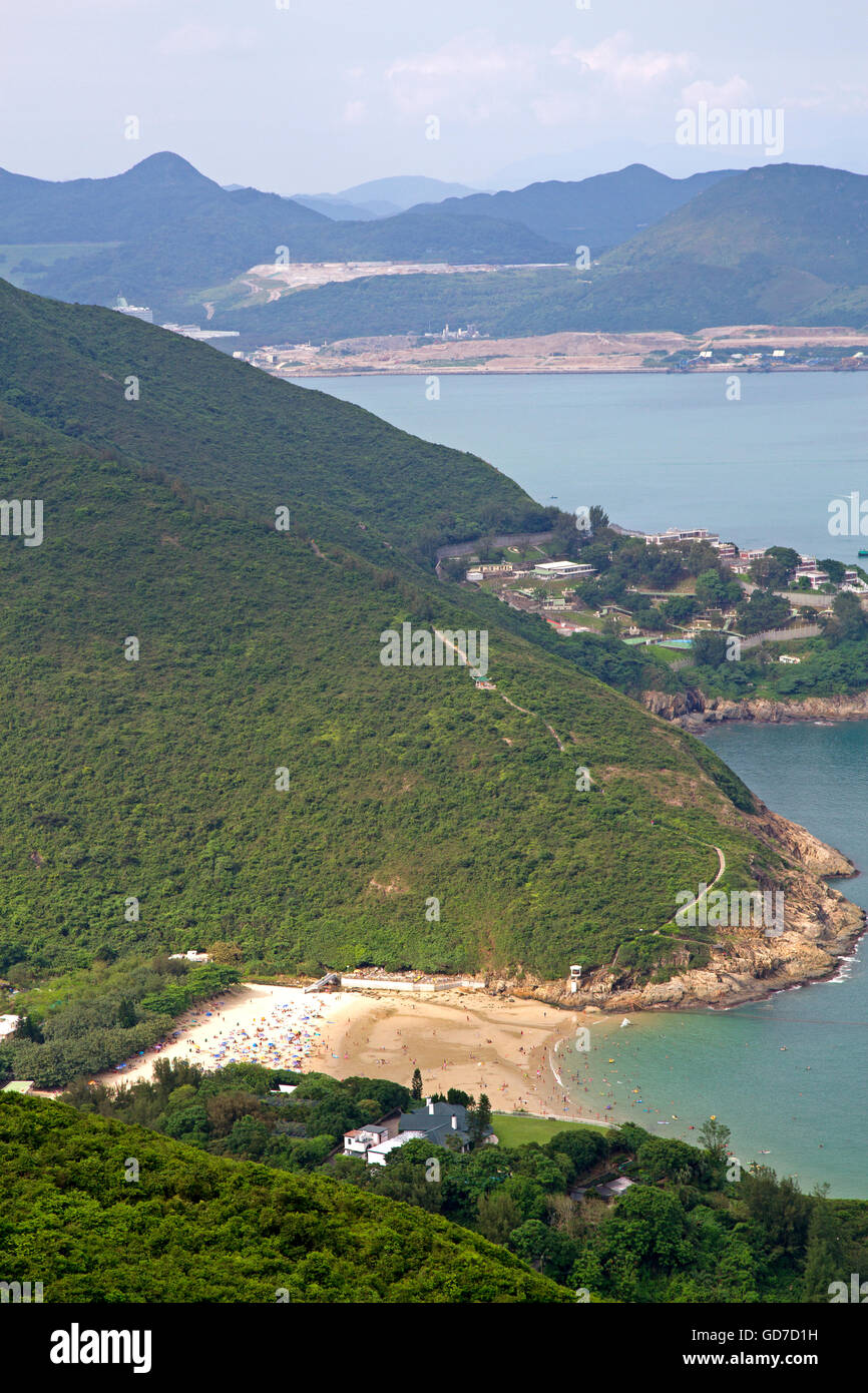 Big Wave Bay sull'Isola di Hong Kong Foto Stock