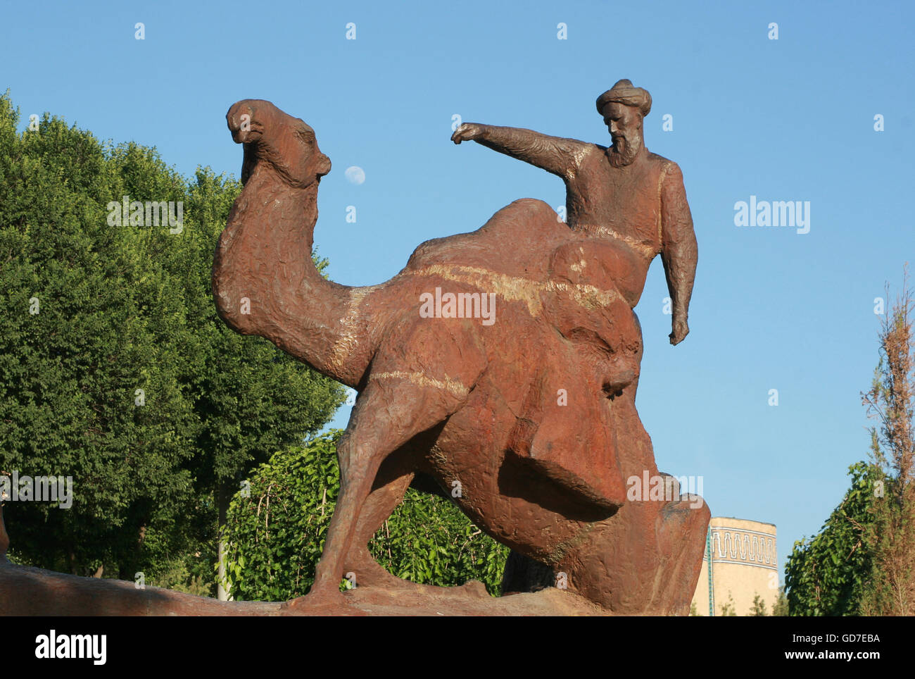 Statua Samarcanda Uzbekistan Foto Stock