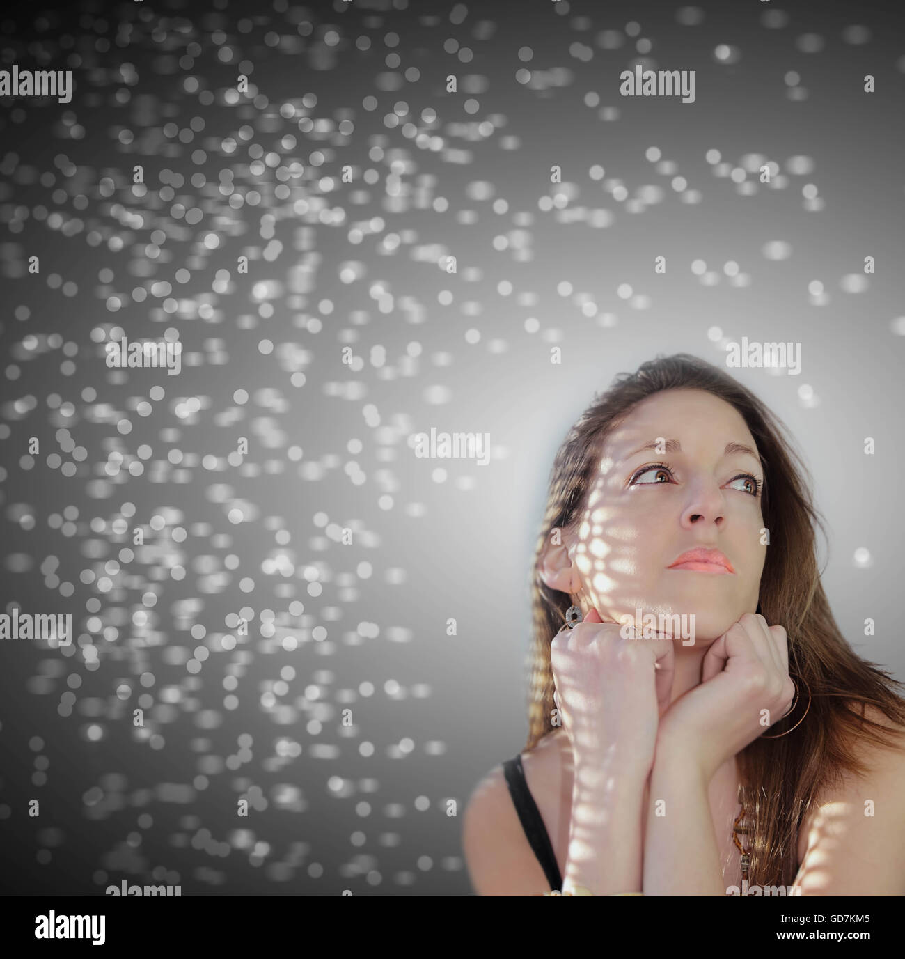 Bellissimo Profilo di donna Foto Stock