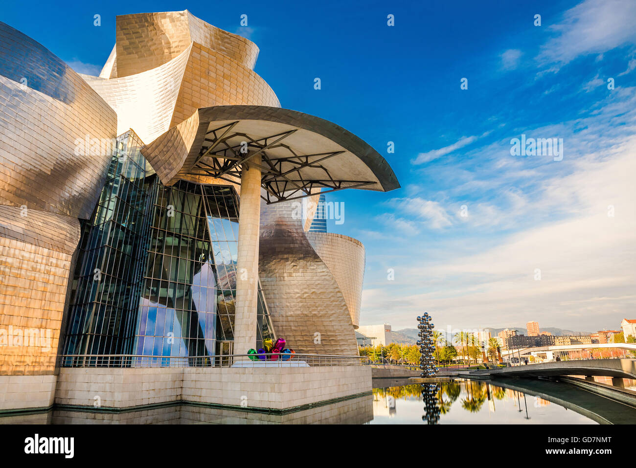 Città di Bilbao in novembre - colpi di Spagna - Viaggiare in Europa Foto Stock