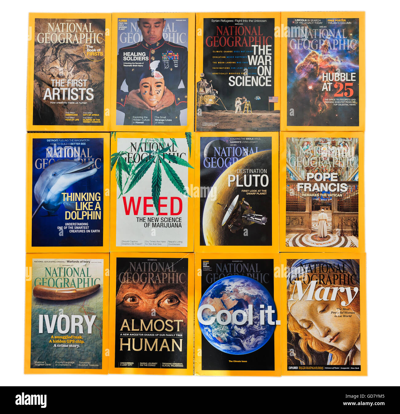 Sydney - Lug 16: Pieno 2015 anno raccolta di National Geographic caricatori su lug. 10, 2016 a Sydney, in Australia. Geog nazionale Foto Stock