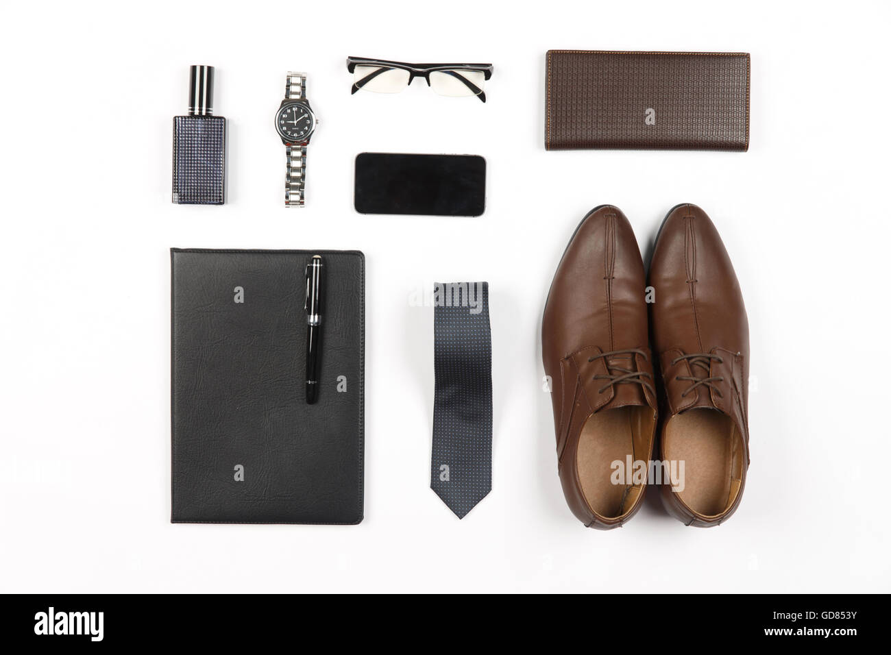 Maschio di oggetti personali Foto Stock