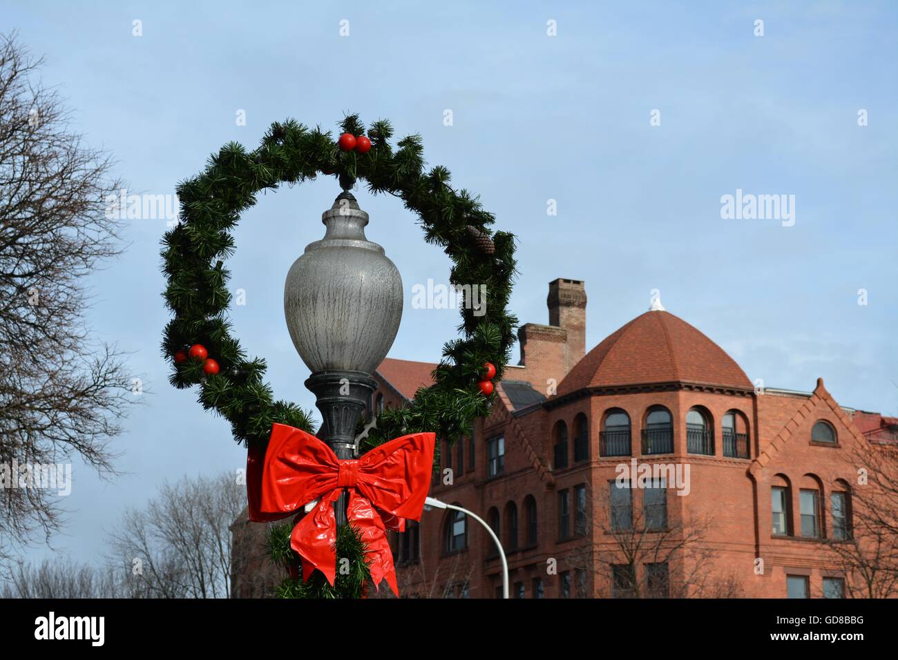 Whitehall, luogo di nascita degli Stati Uniti Navy e Skene Manor in Upstate New York lungo il Champlain Canal. Foto Stock
