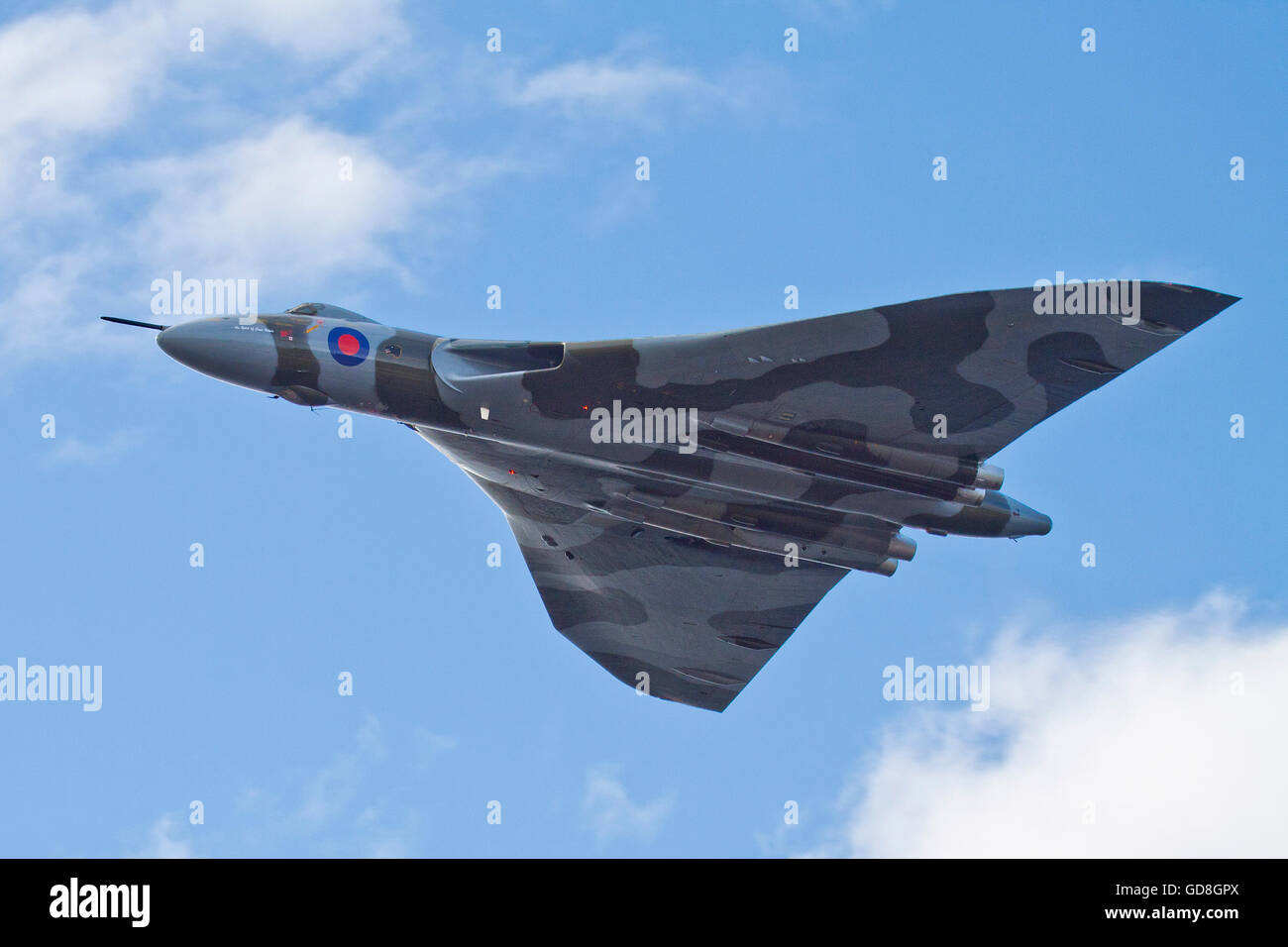 A Vulcan i cieli. Majestic xh558 nel suo ultimo anno di volo Foto Stock