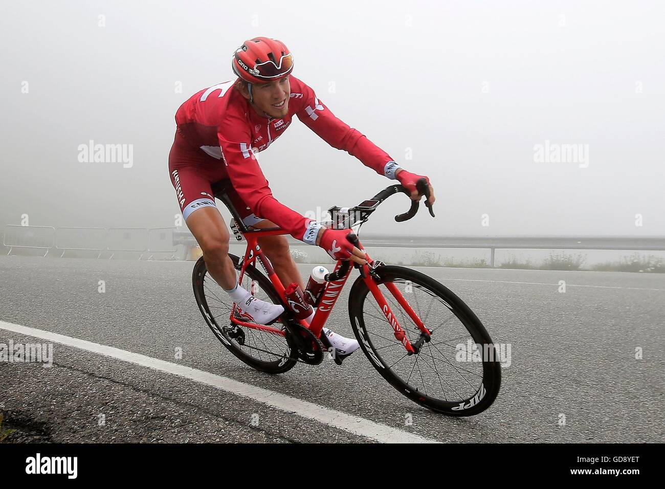 12.07.2017. Escaldes Engordany a revel, Francia. Tour de France, fase 10. Ilnur ZAKARIN (RUS) del TEAM KATUSHA durante la fase 10 del 2016 Tour de France a 197 km Stadio tra Escaldes-Engordany e revel, il 12 luglio 2016 in revel, Francia Foto Stock