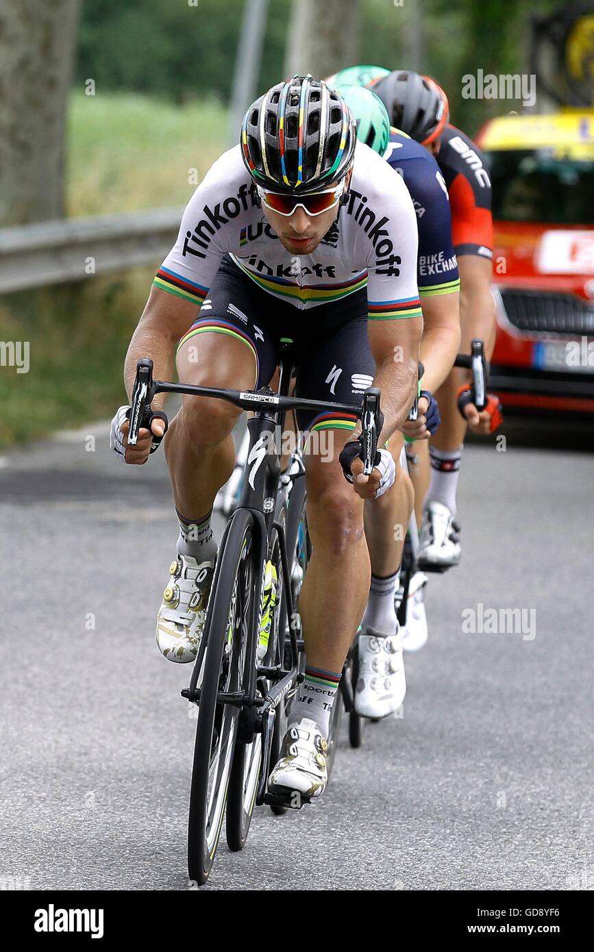 12.07.2017. Escaldes Engordany a revel, Francia. Tour de France, fase 10. SAGAN Peter (SVK) di TINKOFF durante la fase 10 del 2016 Tour de France a 197 km Stadio tra Escaldes-Engordany e revel, il 12 luglio 2016 in revel, Francia Foto Stock