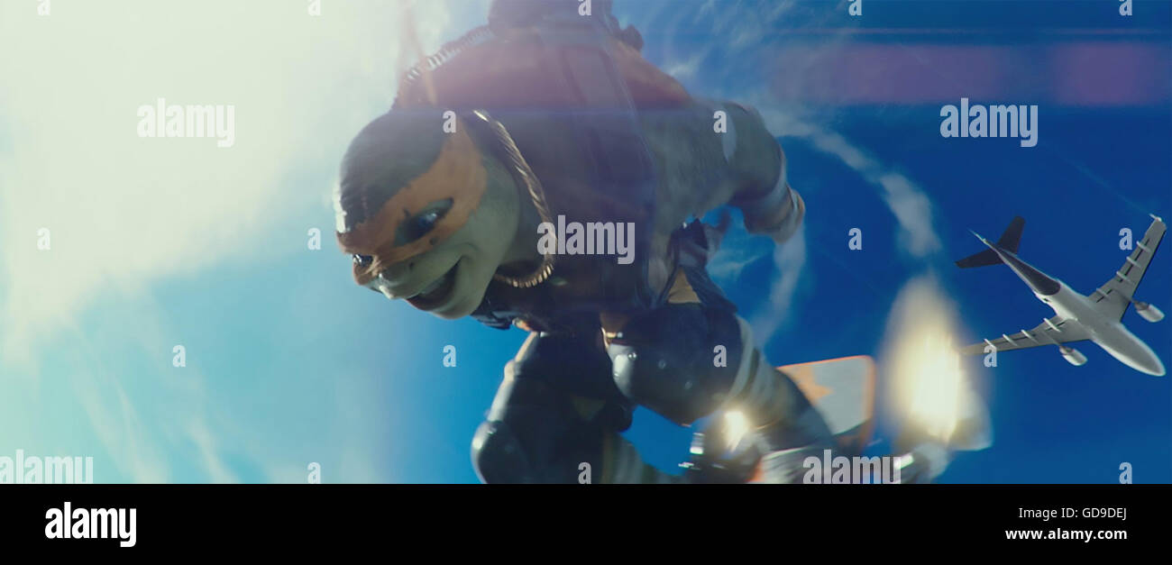 TEENAGE Mutant Ninja tartarughe : FUORI LE OMBRE 2016 pellicola canadese la produzione del programma Foto Stock