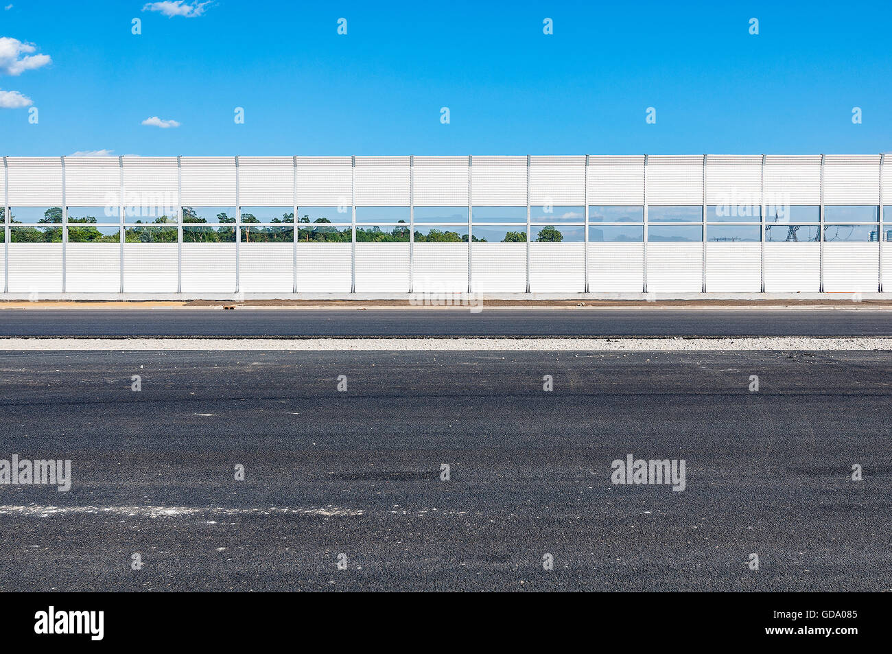 Parte della nuova autostrada. Foto Stock