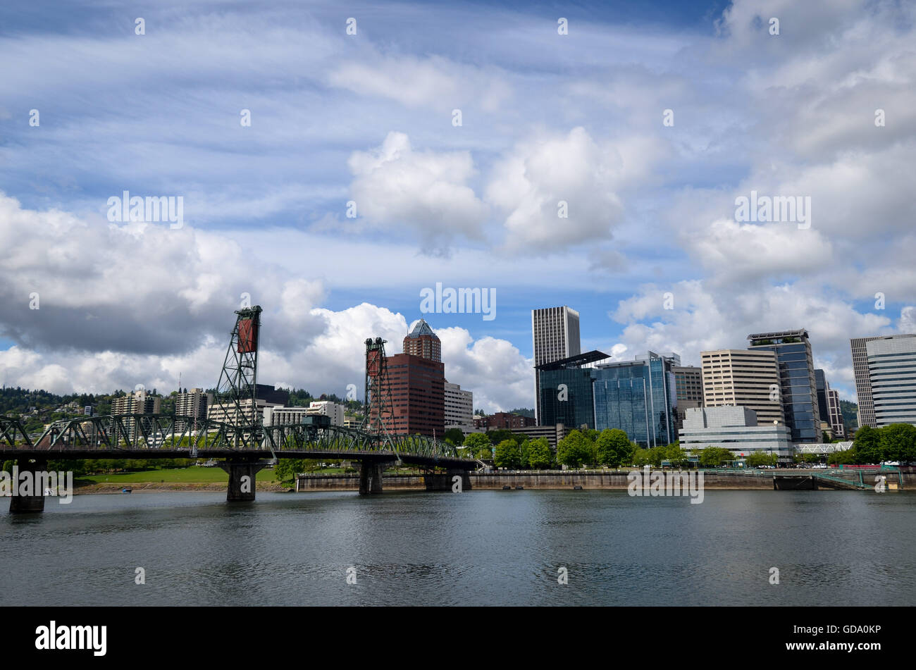 Portland, Oregon, Skyline Foto Stock