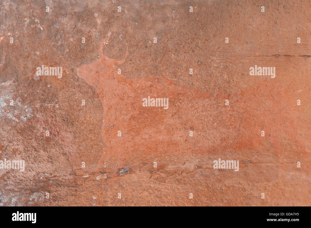 Pitture rupestri preistoriche - Albarracin - Spagna Foto Stock