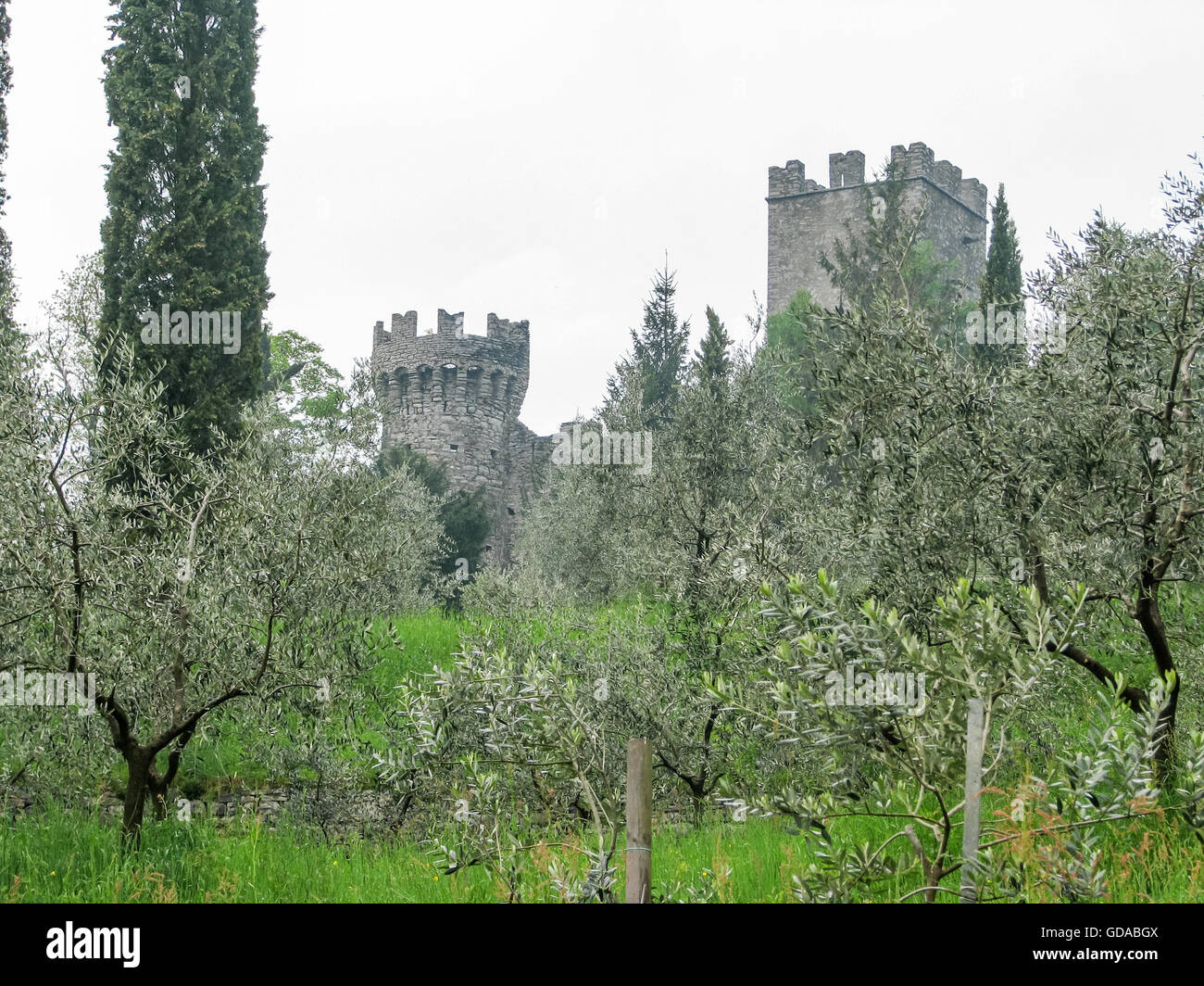 L'Italia, Lombardia, Varenna, escursione da Varenna al Castello di Vezio Foto Stock