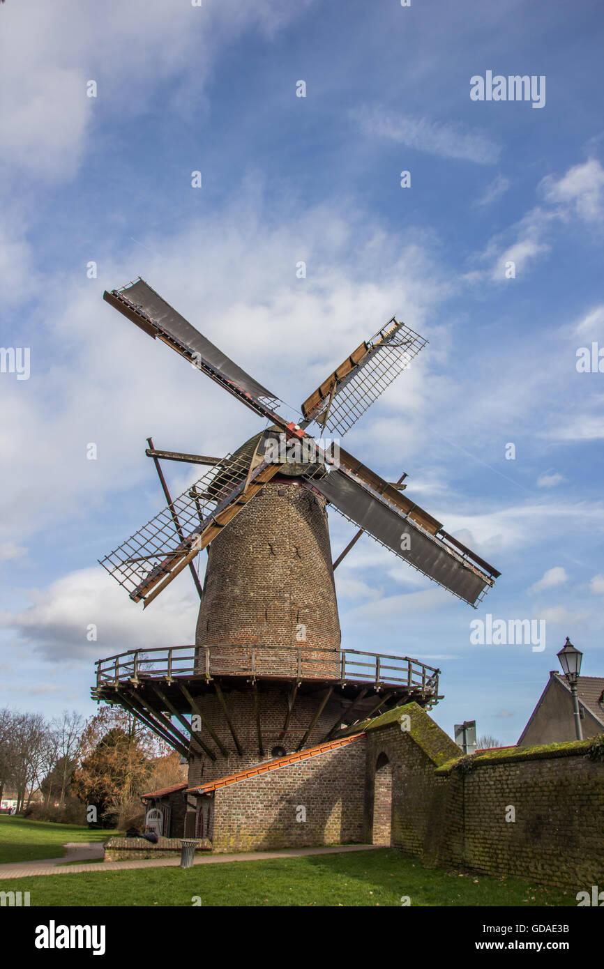 Kriemhildmill nella vecchia città romana di Xanten, Germania Foto Stock