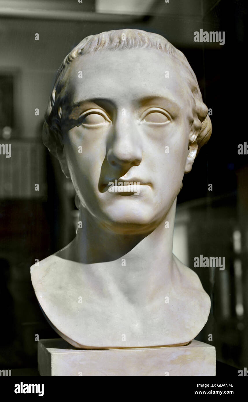 Busto di Johann Wolfgang von Goethe Germania Berlino scultore: Klauer, Martin Gottlieb Seminario : Fratelli Micheli 1780 ( Johann Wolfgang von () Goethe 1749 - 1832 scrittore tedesco e più. ) Foto Stock