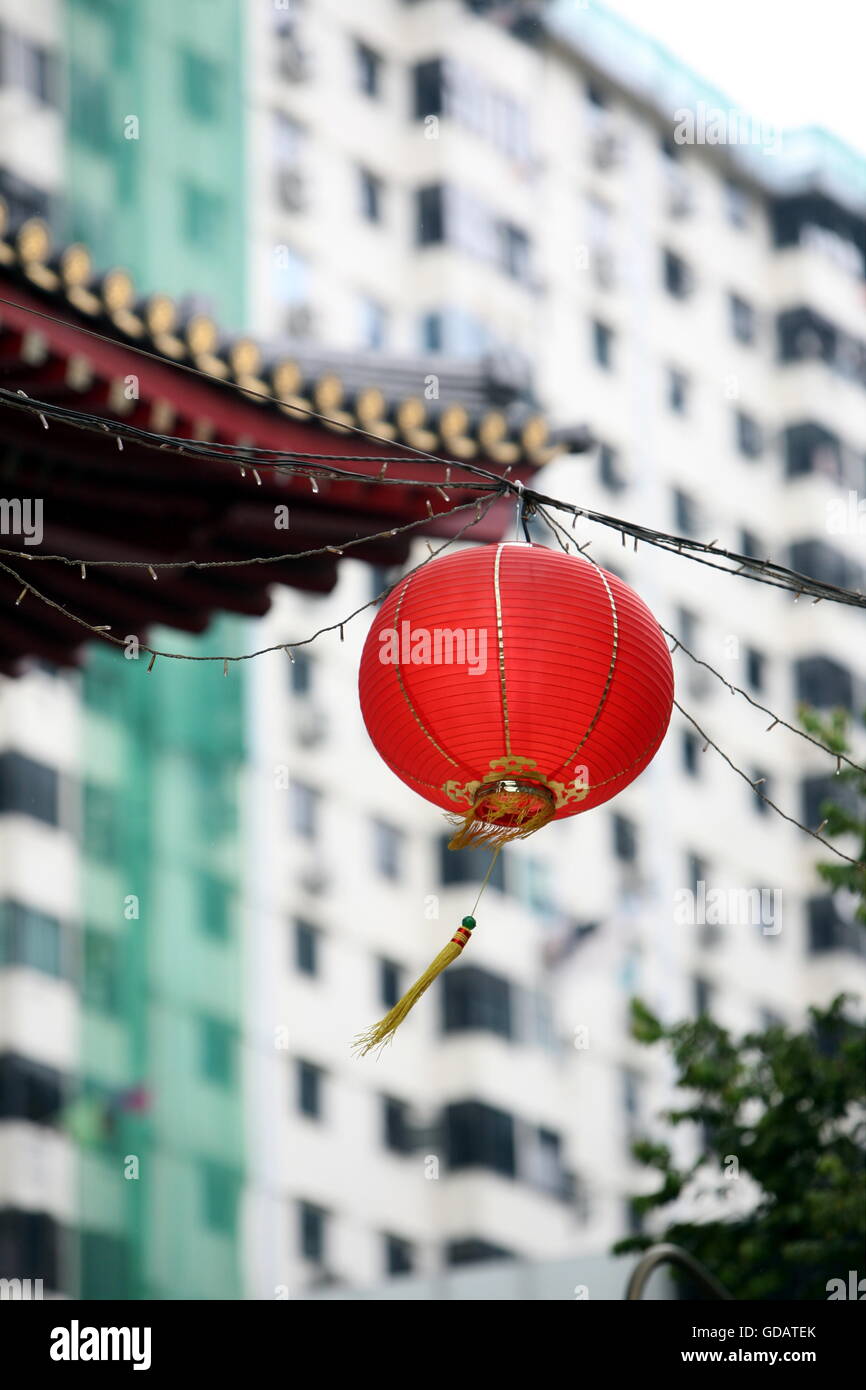 Alltag auf den strassen im Chinatown und Altstadt von Singapur im Singapur Inselstaat in Asien. Foto Stock
