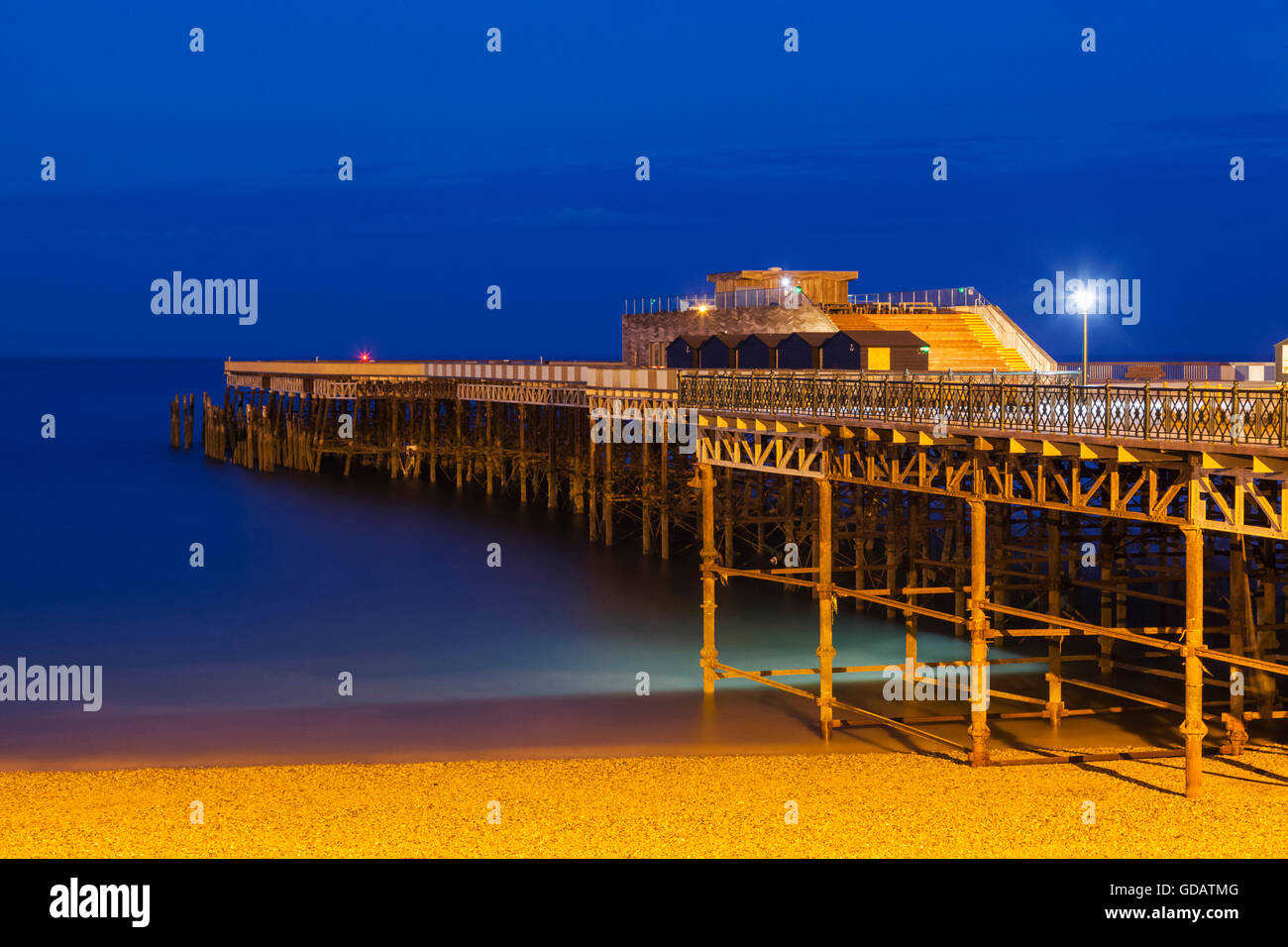L'Inghilterra,East Sussex,Hastings,Hastings Pier Foto Stock