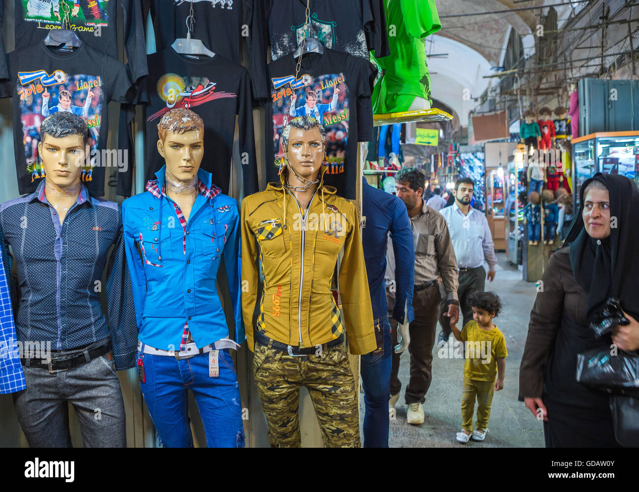 Iran,Esfahan città,Bazaar Bozorg Foto Stock