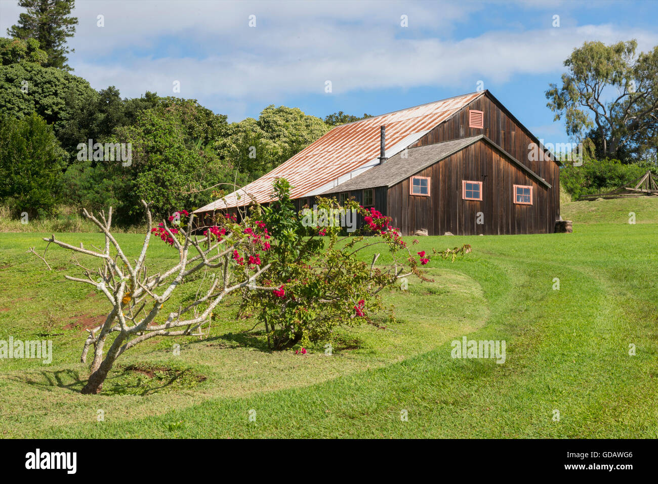 Stati Uniti d'America,Hawaii,Molokai,R.W. Metro Sugar Mill & Molokai Museum Foto Stock