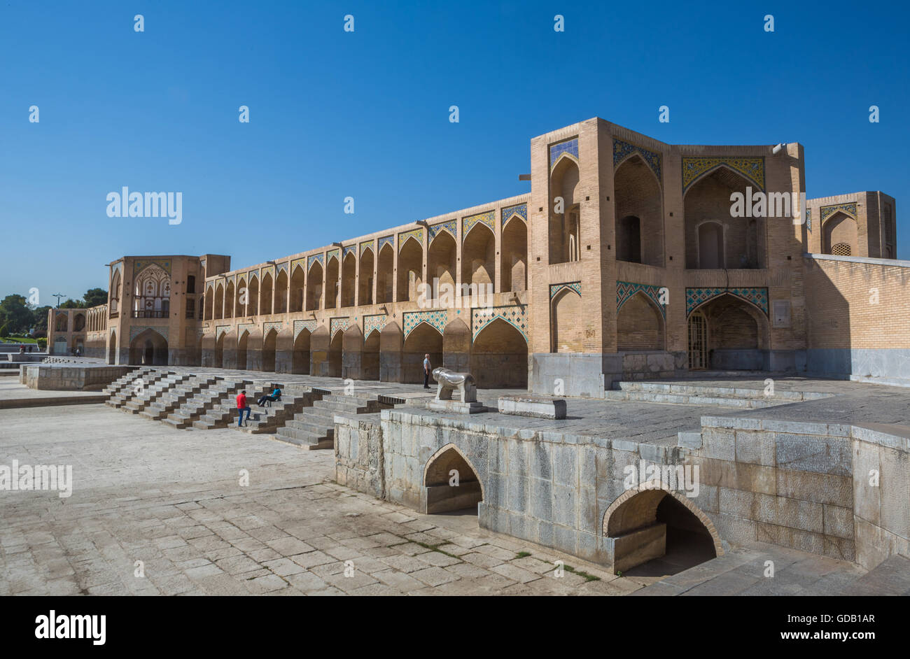 Iran,Esfahan città,Si-O-seh,Ponte,UNESCO patrimonio mondiale, Foto Stock