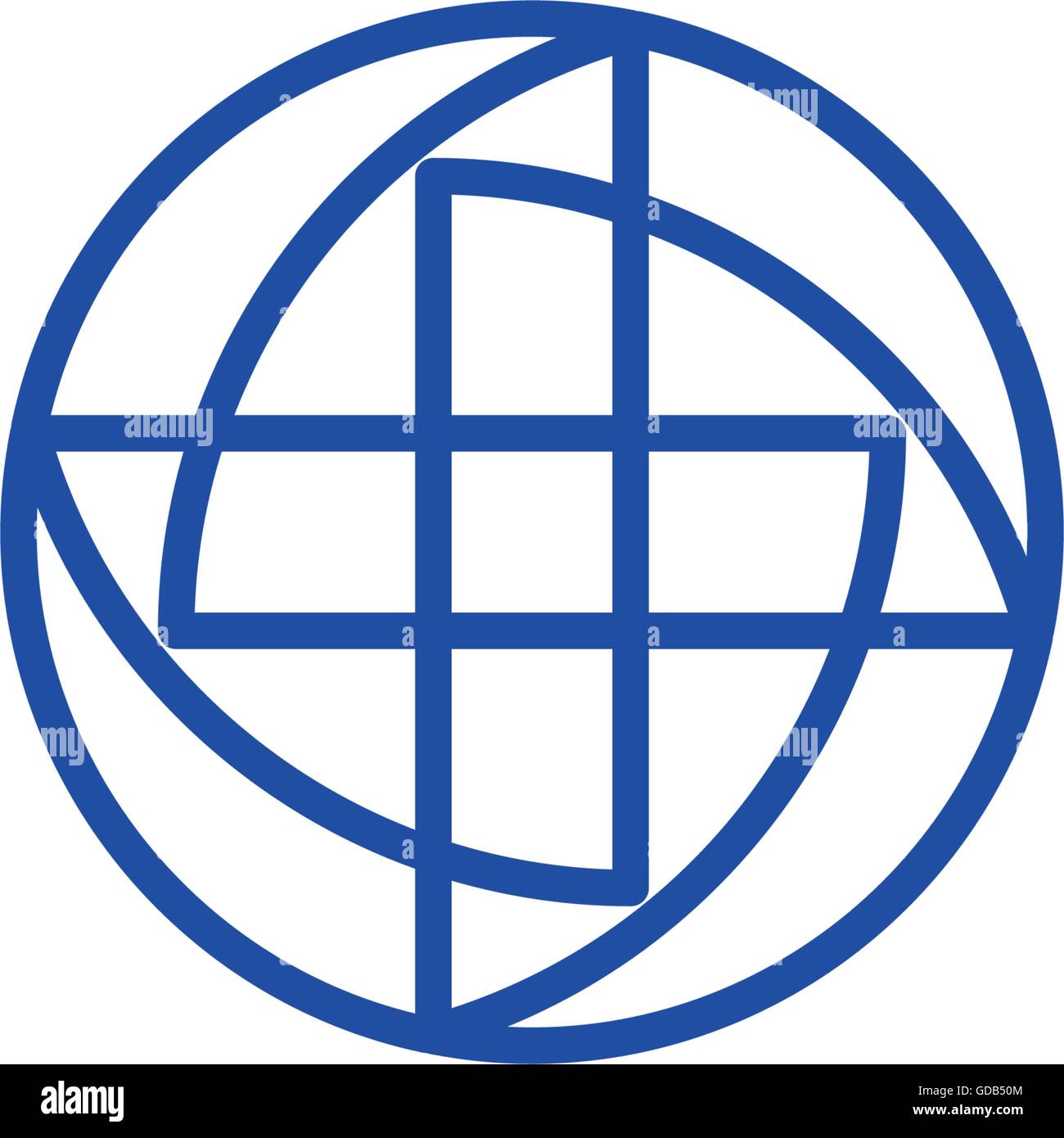 Il vettore isolato colore insolito logo. Medic logo. Logo della croce. Lineart croce. Lineart medic simbolo. Croce di medicina Illustrazione Vettoriale