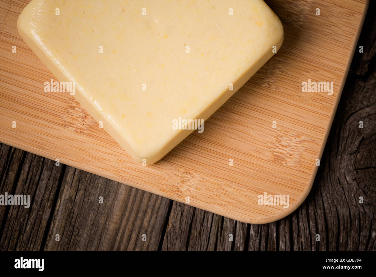 Vegan fai da te in casa il formaggio feta Foto Stock