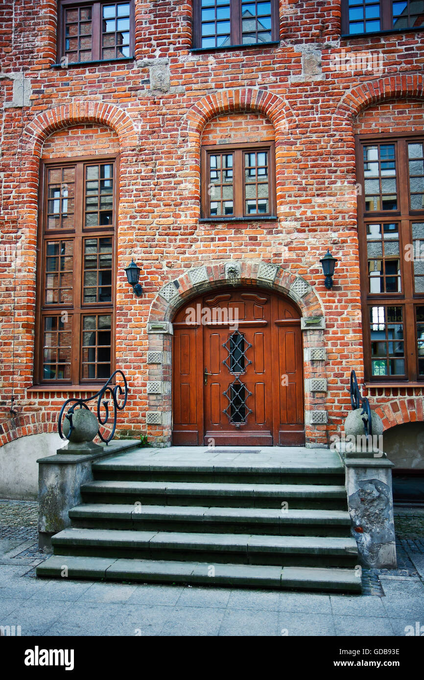 Tenement scale in Elblag, Polonia Foto Stock