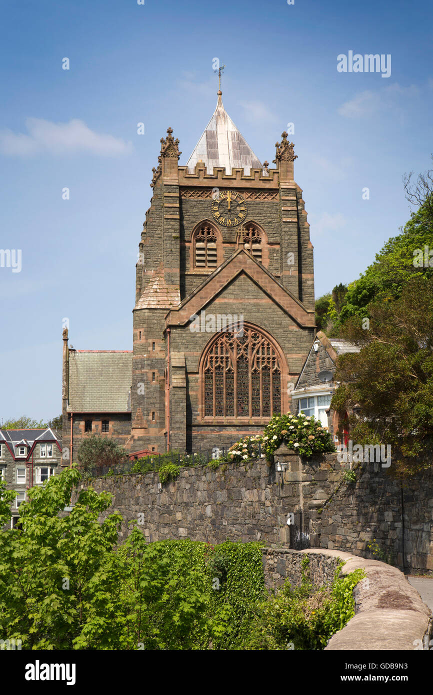 Regno Unito Galles, Gwynedd, Barmouth, Chiesa di San Giovanni Evangelista Foto Stock