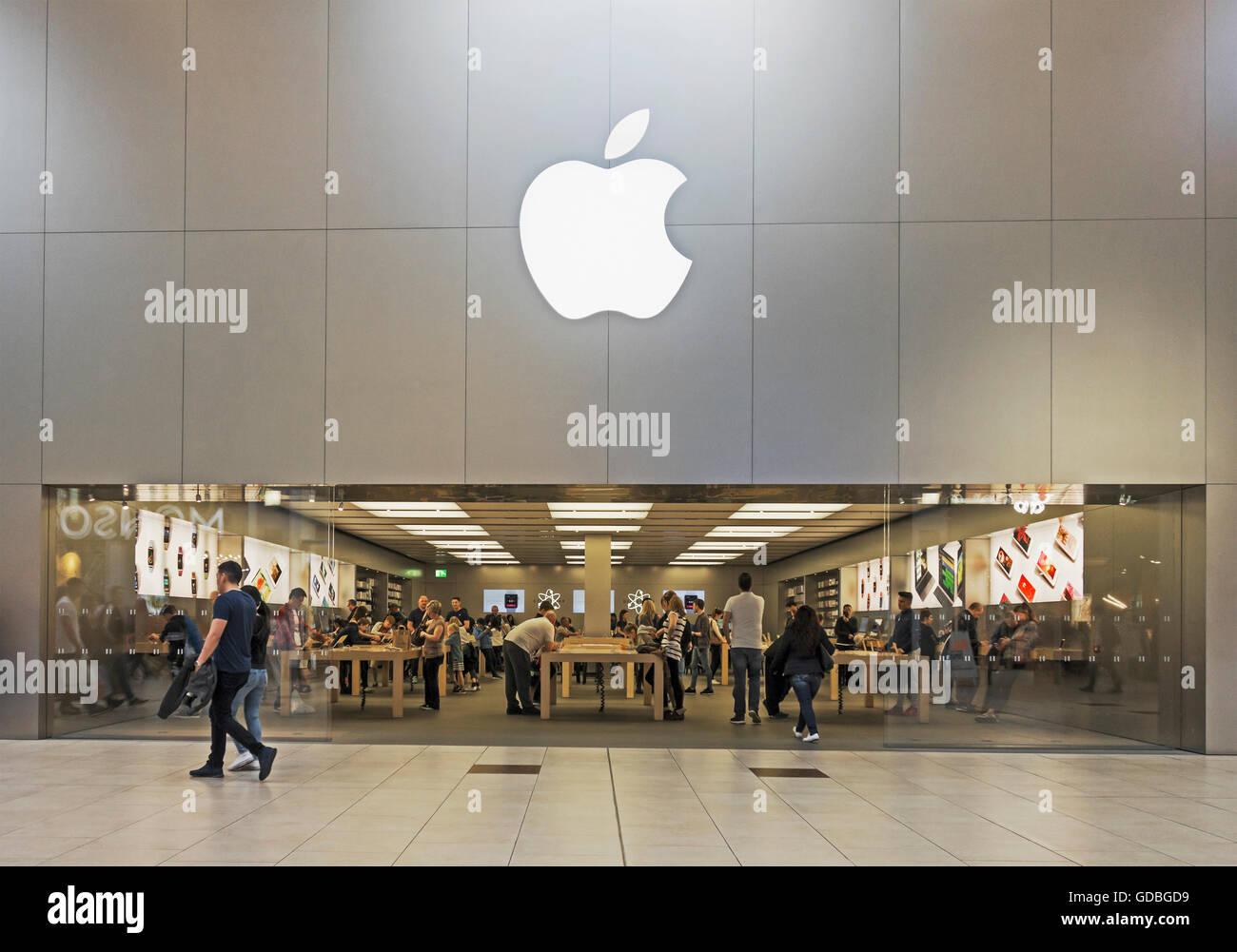 Apple store in Eldon Square, Newcastle upon Tyne, Regno Unito Foto Stock