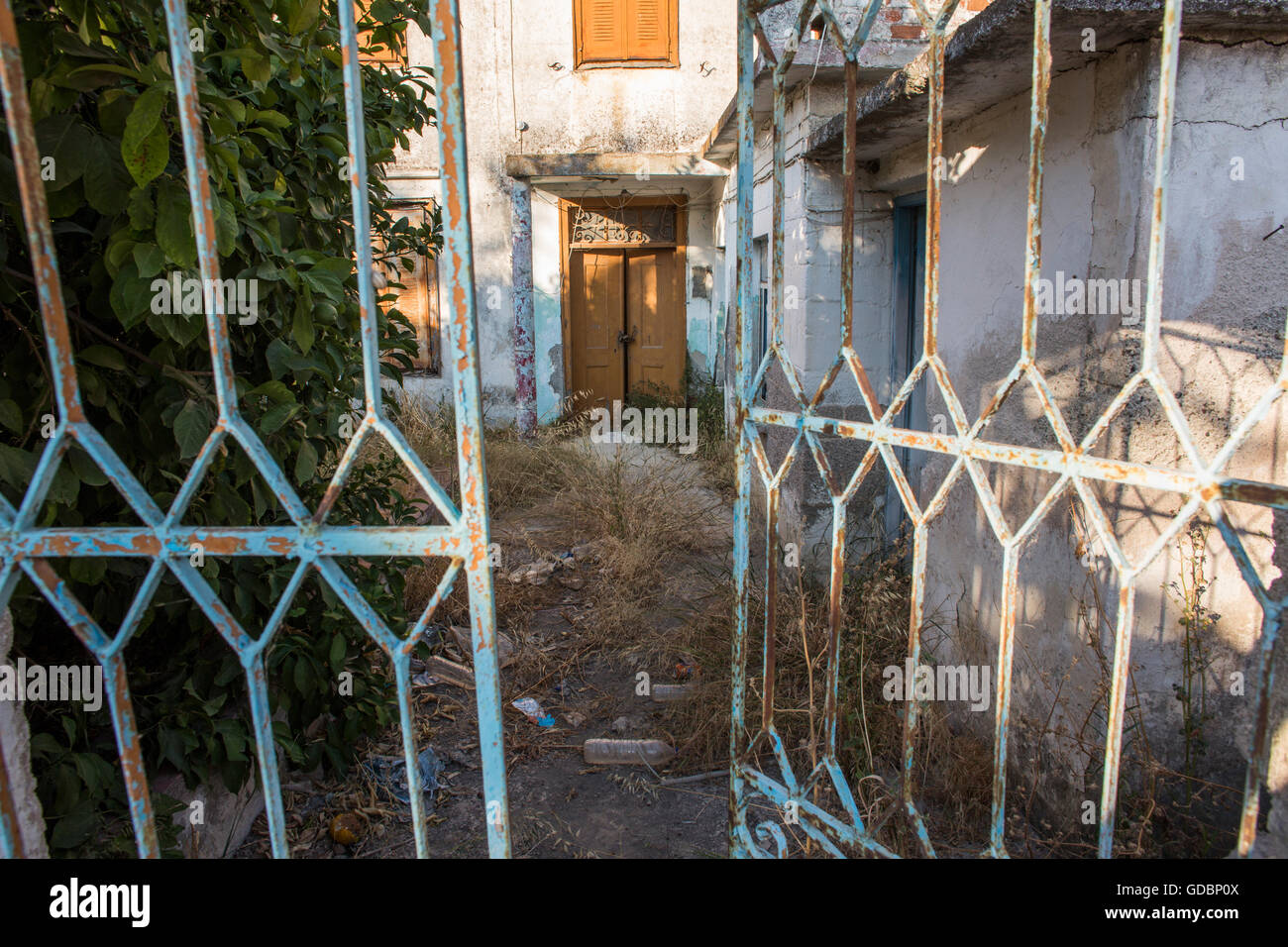 La rovina di Lesbo, Grecia Foto Stock