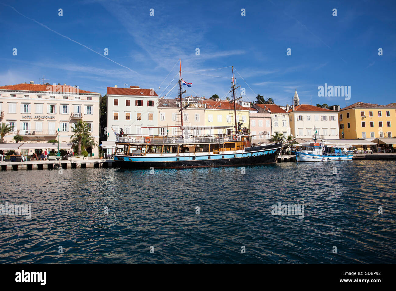 Porto di Mali Losinj, Losinj, Cres, Croazia, golfo di Kvarner, Adria, Croazia Foto Stock