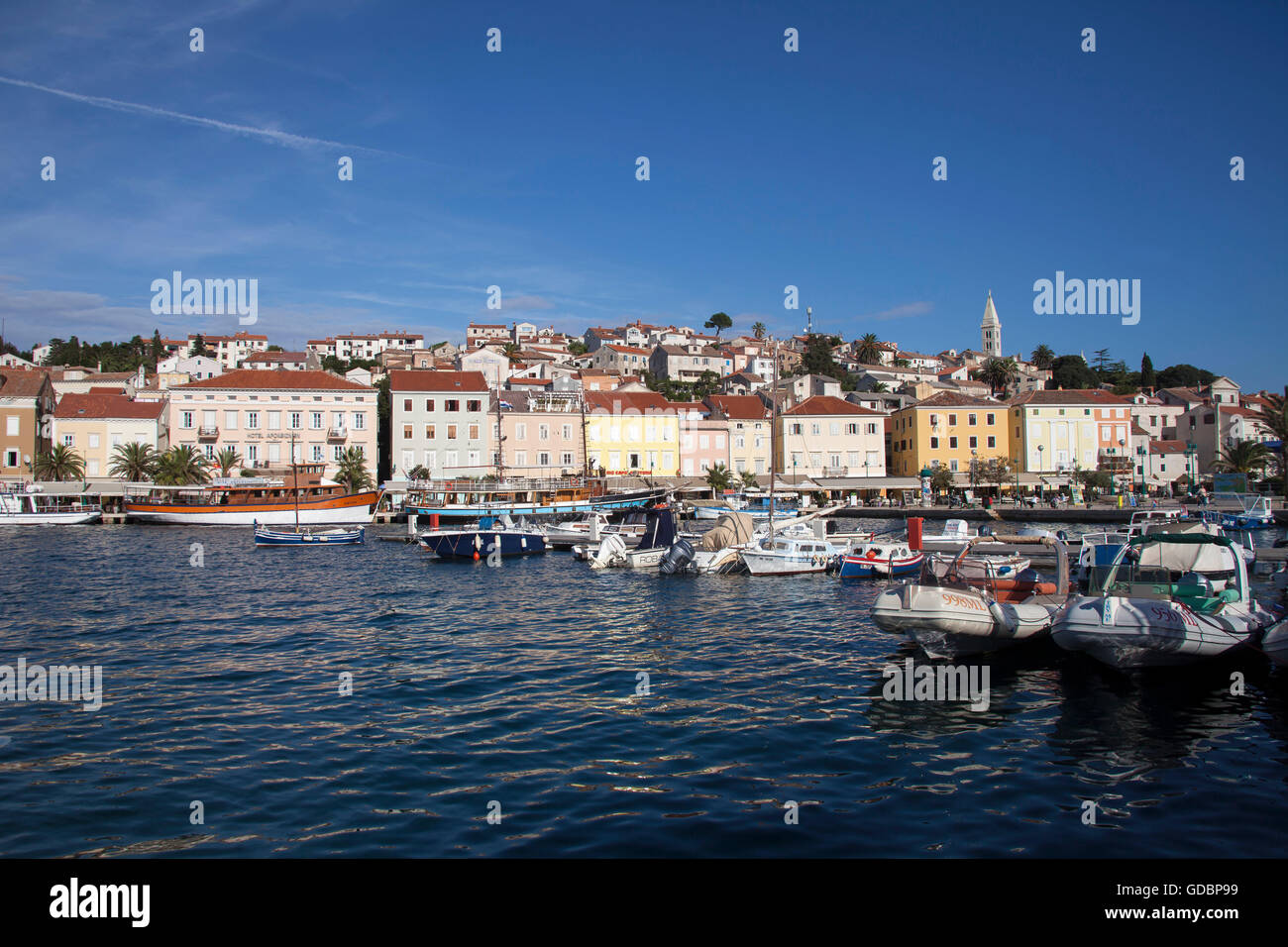 Porto di Mali Losinj, Losinj, Cres, Croazia, golfo di Kvarner, Adria, Croazia Foto Stock
