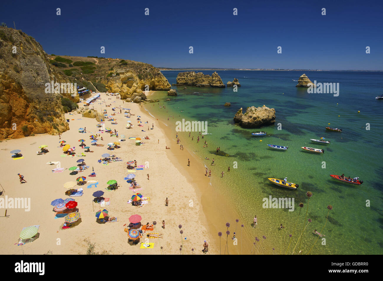 Praia da Dona Ana, Algarve, PORTOGALLO Foto Stock