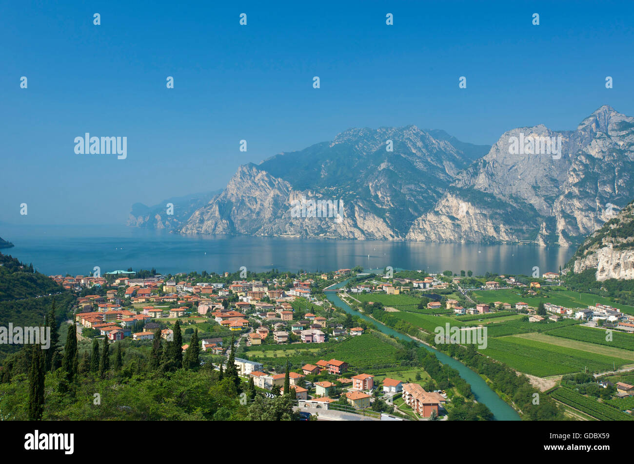 A Torbole sul lago di Garda, Italia Foto Stock