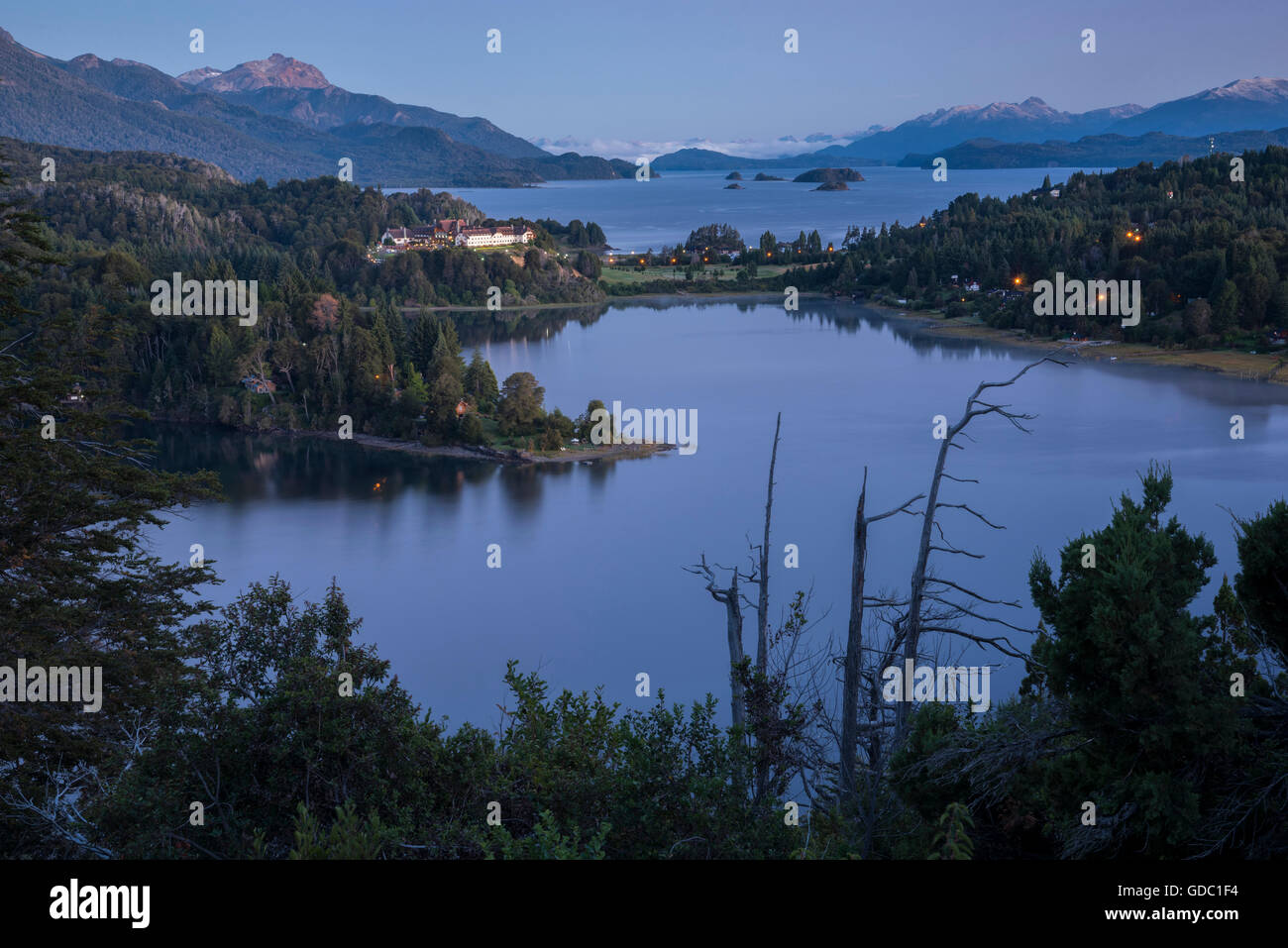 Sud America,l'Argentina,Patagonia,Rio Negro,Nahuel Huapi,Parco Nazionale,hotel Lao Lao Foto Stock