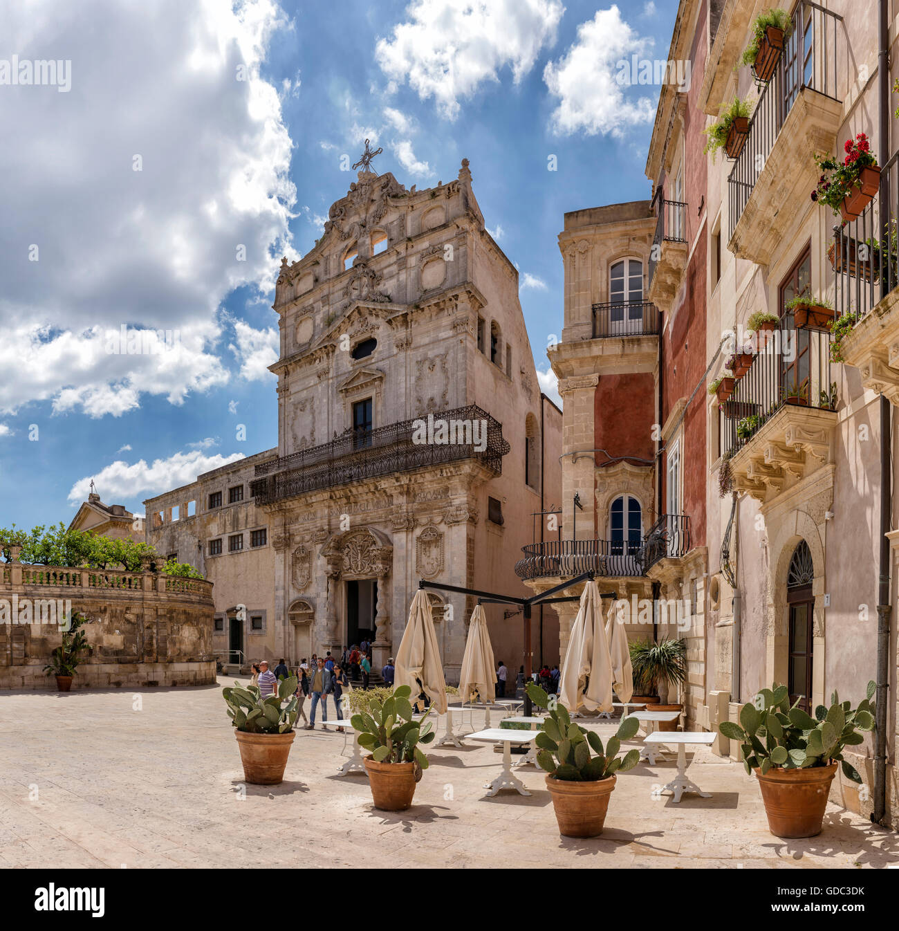 Chiesa di Santa Lucia alla badia,Piazza Duomo Foto Stock