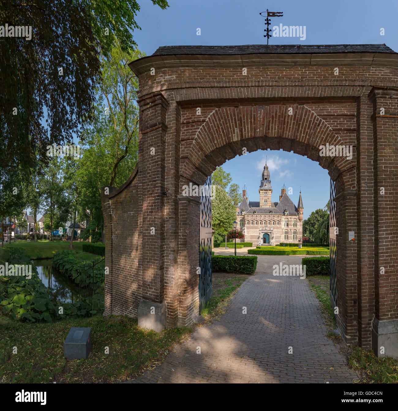 Wijchen,Gelderland,museo,l'ingresso Foto Stock