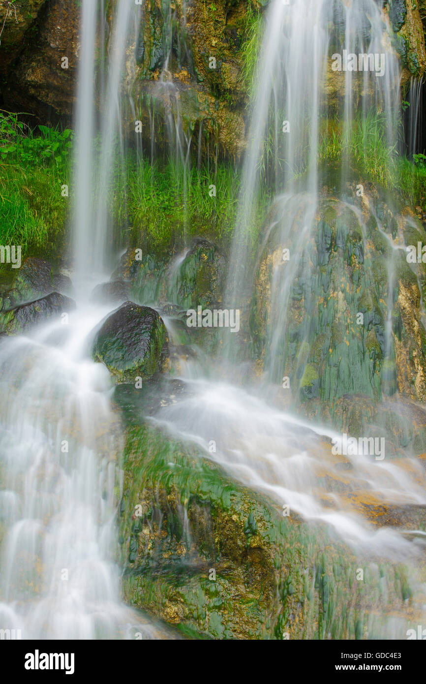 Cascata dettaglio,San Gallen, Svizzera Foto Stock