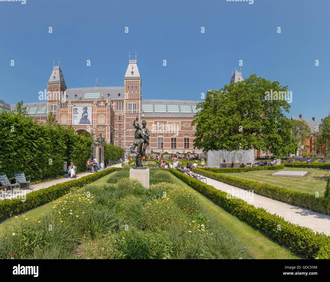 Il giardino del Museo Rijks Foto Stock