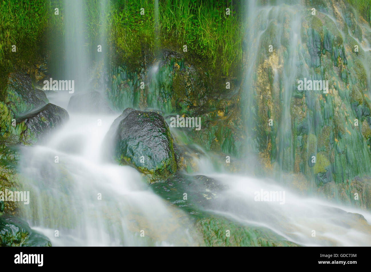 Cascata dettaglio,San Gallen, Svizzera Foto Stock