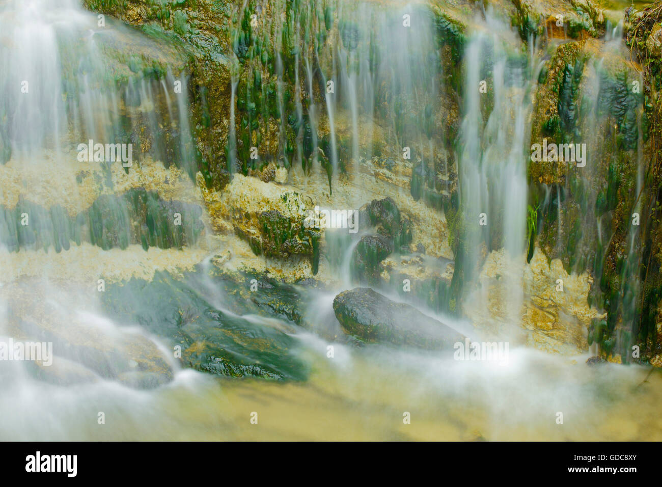 Cascata dettaglio,San Gallen, Svizzera Foto Stock