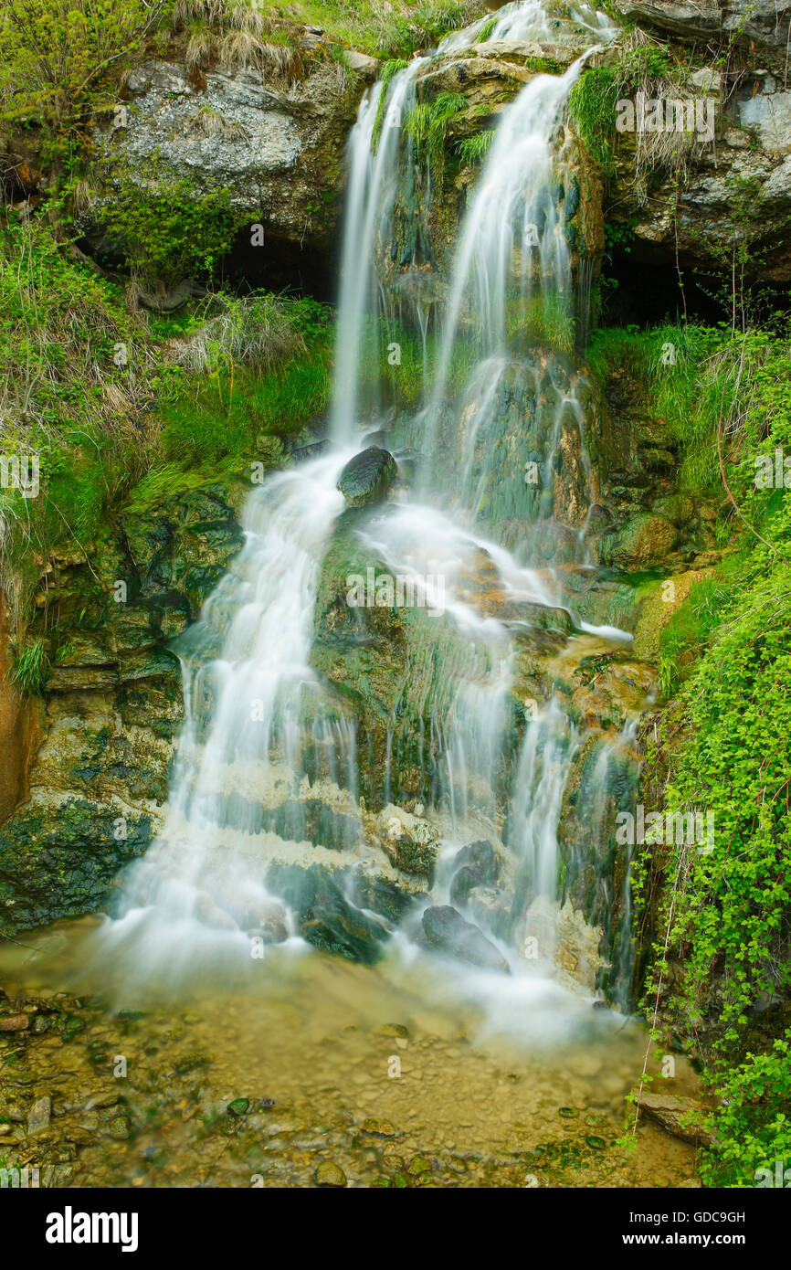 Cascata dettaglio,San Gallen, Svizzera Foto Stock